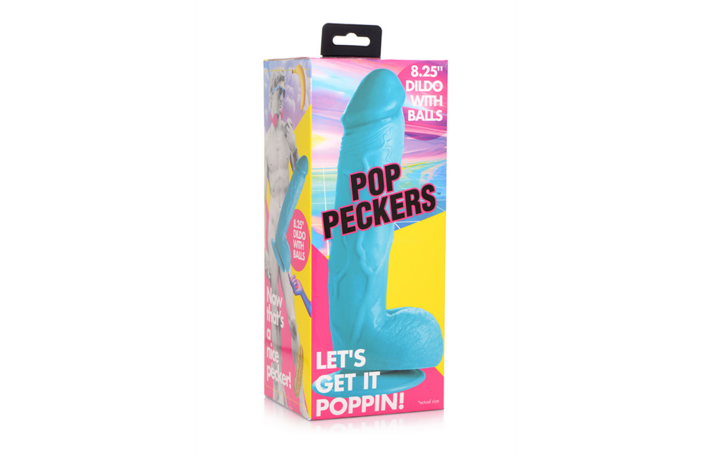 POP - Dildo mit Balls - 8,25 / 21 cm