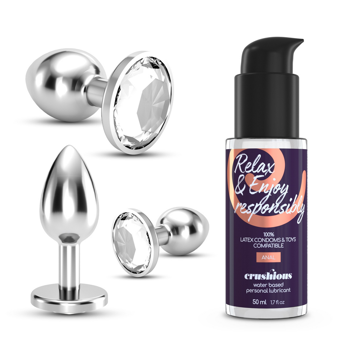 Bijou Anal Wet Train Trio 8.5 cm - Luxury Anal Plug Set
