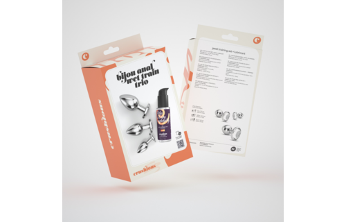 Bijou Anal Wet Train Trio 8,5 cm – Luxuriöses Analplug-Set