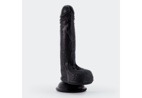 Inviktus Flüssiger Silikondildo Schwarz 19 cm – Ultrarealistisch