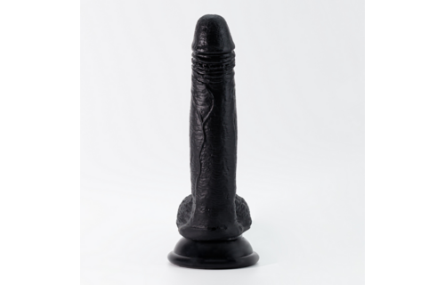 Inviktus Vloeibare Siliconen Dildo Zwart 19 cm – Ultrarrealistisch