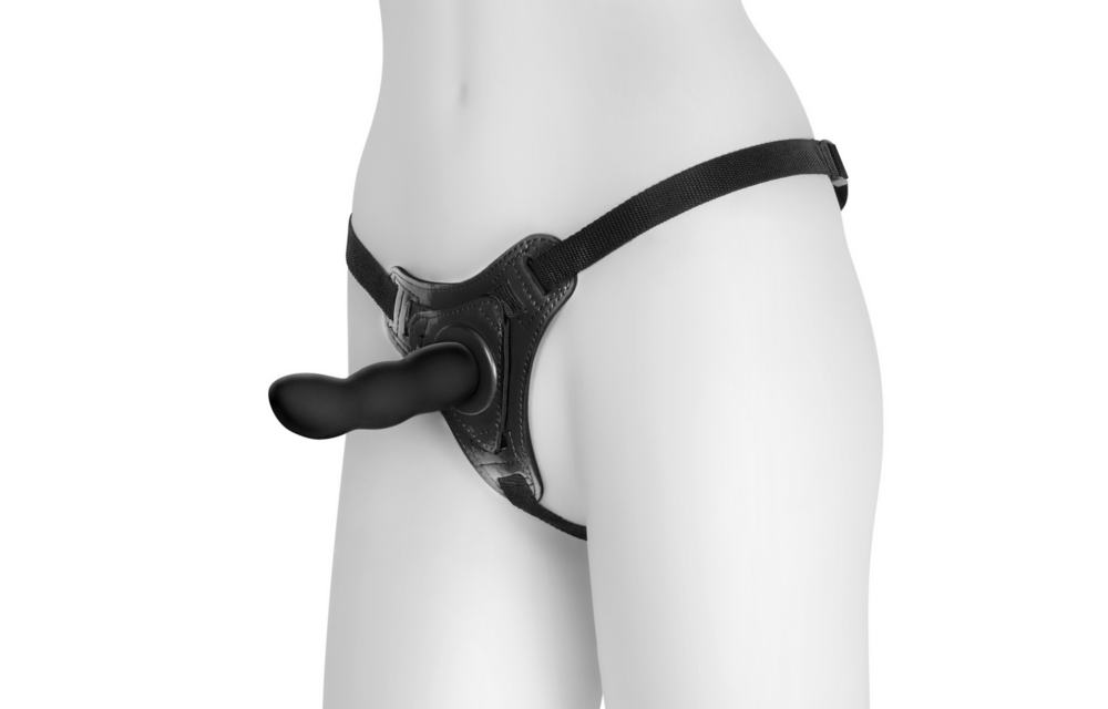 Snapper - Strap-on-Geschirr mit Dildo - Schwarz