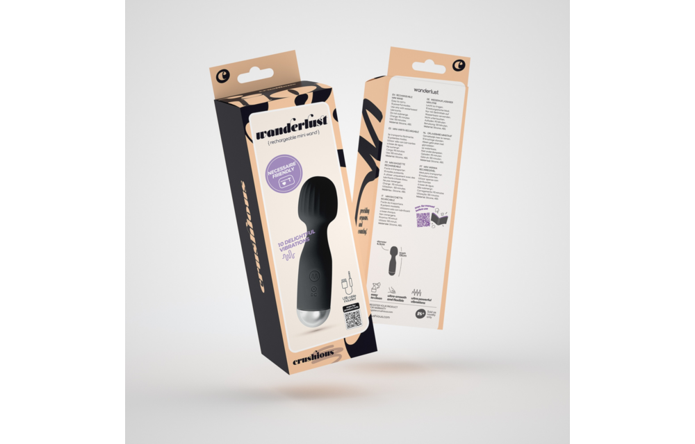 Wanderlust Mini-Stabmassagegerät Schwarz – Leistungsstark & wasserdicht