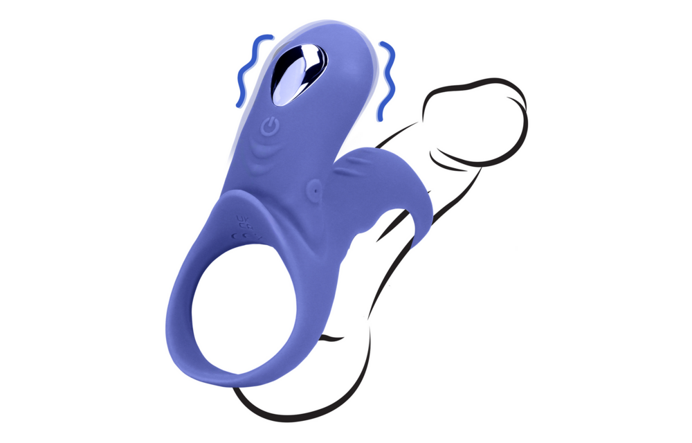 Vibrating Cock Ring Tamiya Blue | Clit Stimulator Loveline