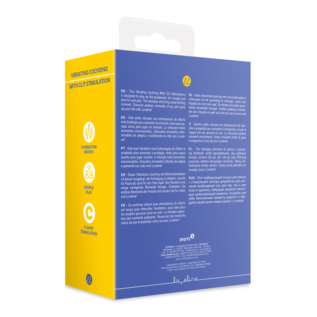 Vibrations-Penisring mit Klitorisstimulation