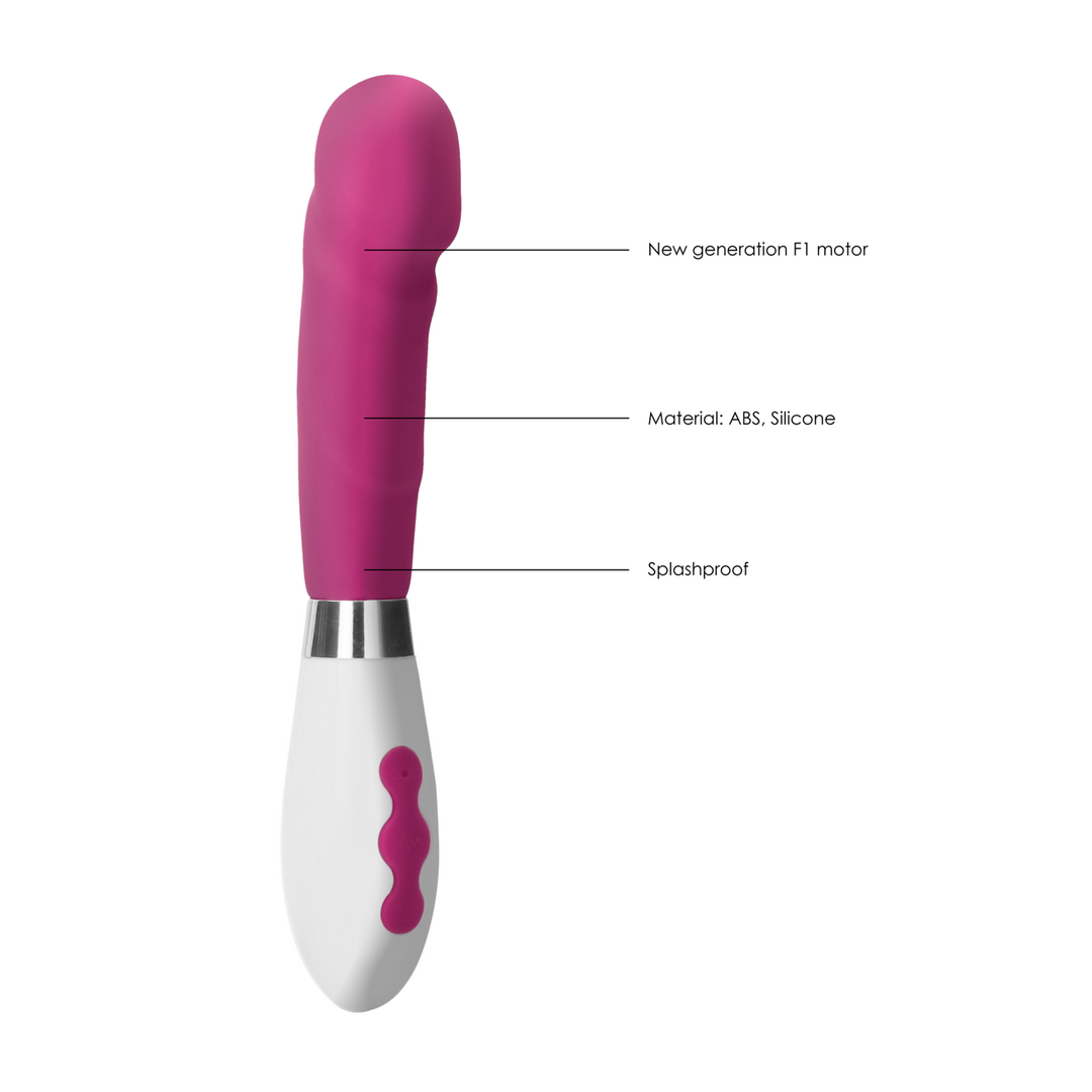 Asopus Wiederaufladbarer rosa Vibrator – Stilvoll & Leistungsstark