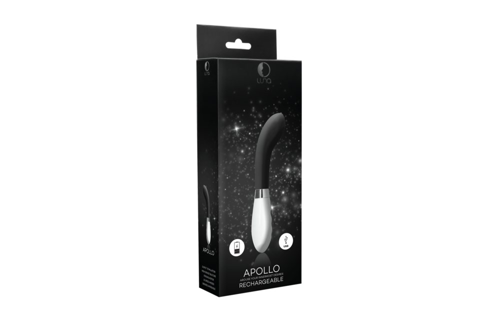 Apollo Oplaadbare G-spot Vibrator Zwart | Stil & Krachtig