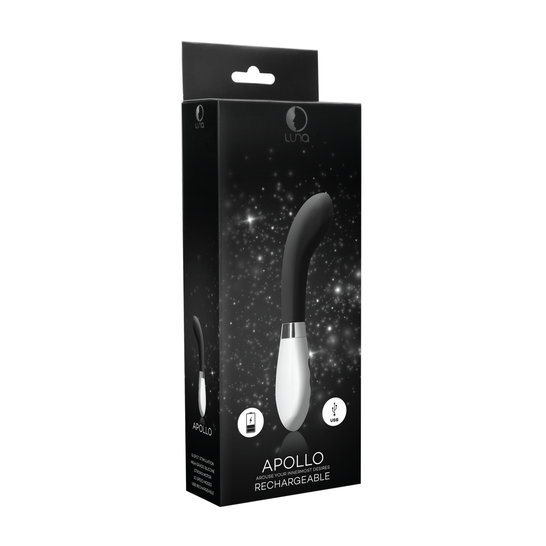 Apollo Rechargeable G-spot Vibrator Black | Quiet & Powerful