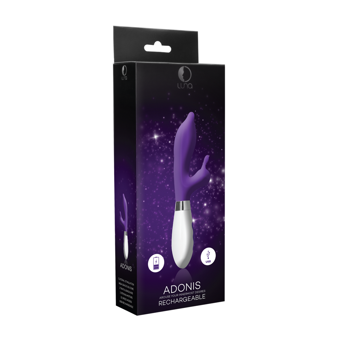 Adonis Rabbit Vibrator Lila – Wiederaufladbar & Kraftvolles Vergnügen