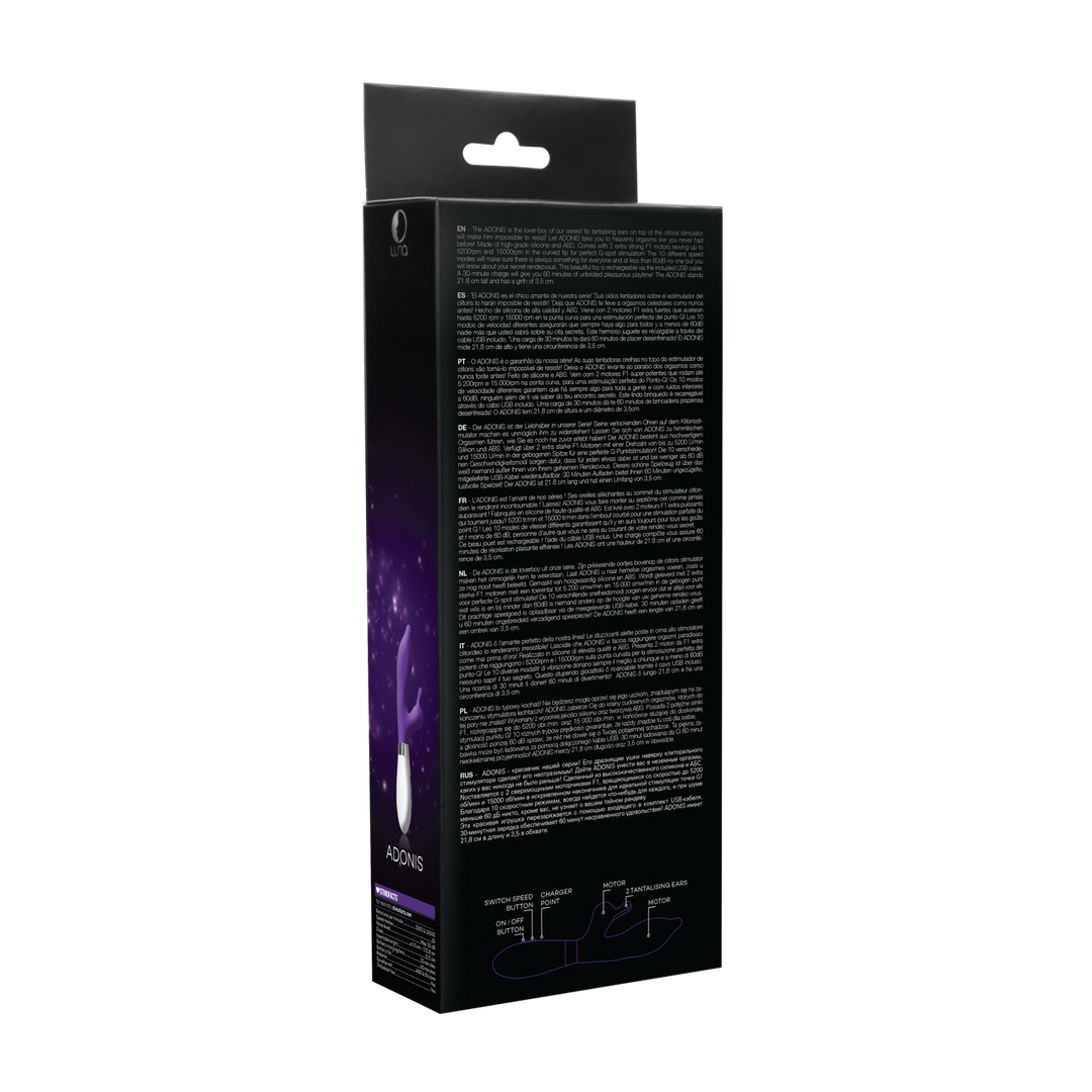 Adonis Rabbit Vibrator Paars - Oplaadbaar & Krachtig Genot