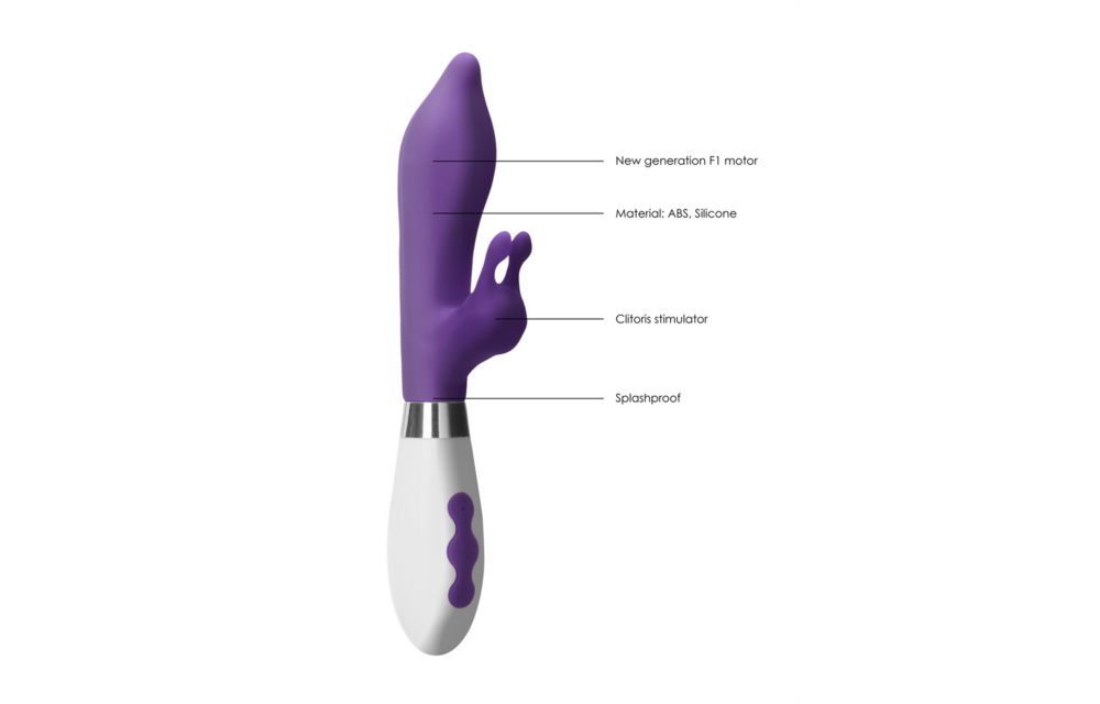 Adonis Rabbit Vibrator Paars - Oplaadbaar & Krachtig Genot