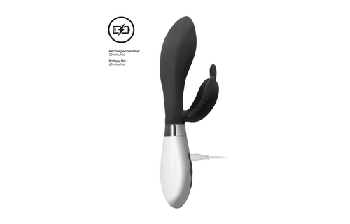 Alexios Rabbit Vibrator Black – Powerful G-spot Pleasure