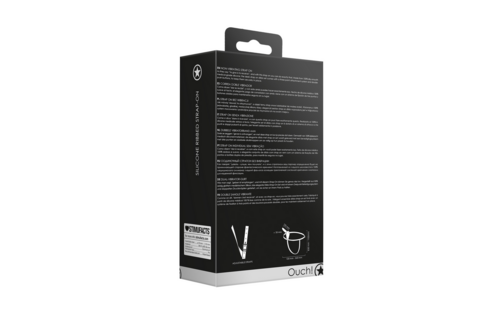 Silikon gerippter Strap-On 15 cm Schwarz – Komfort & Kontrolle