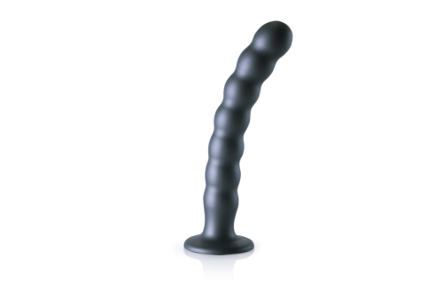 Silikon-G-Punkt-Dildo 6,2 cm – weich & stilvoll Gunmetal