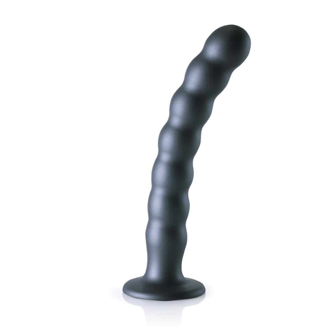 Silikon-G-Punkt-Dildo 6,2 cm – weich & stilvoll Gunmetal