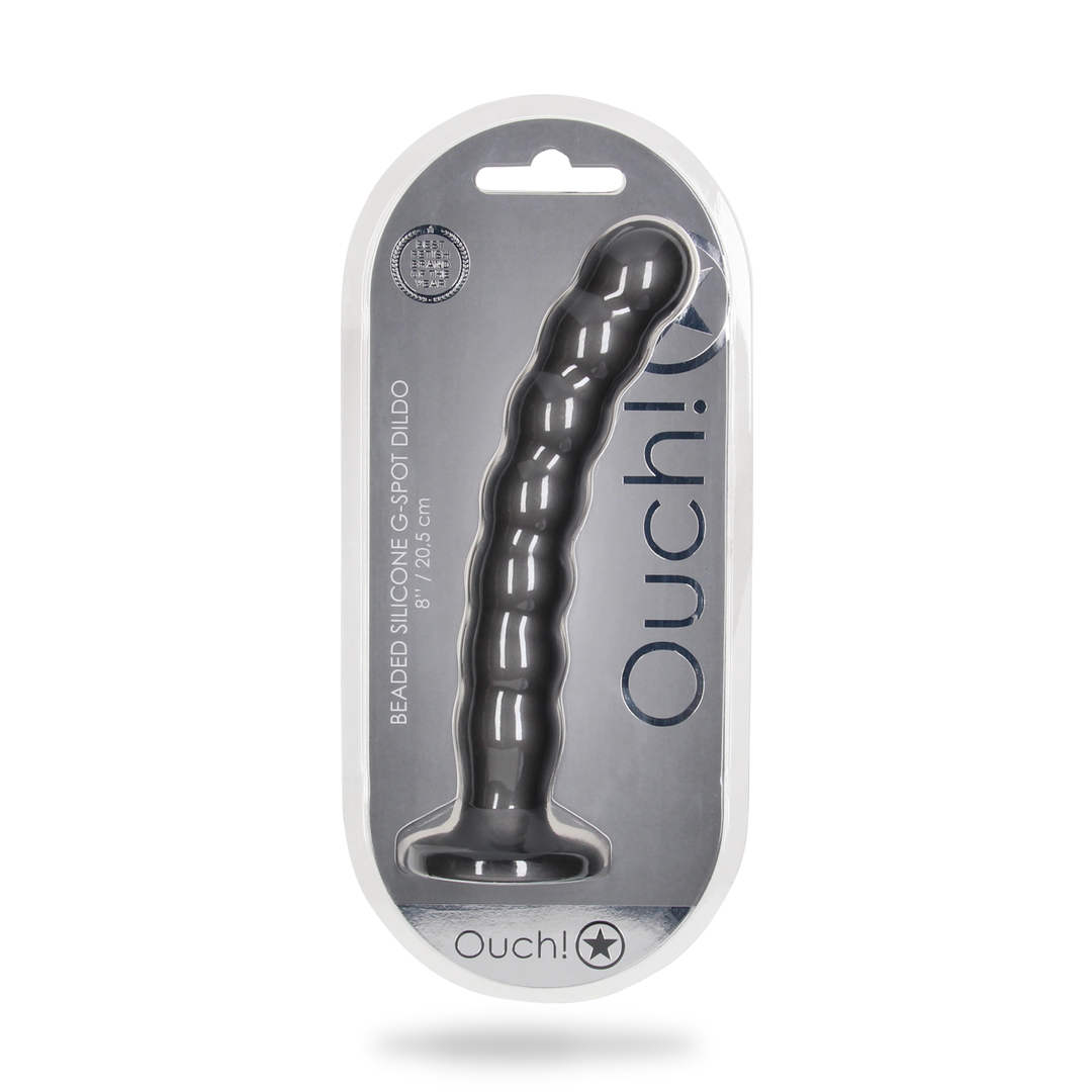 Silicone G-Spot Dildo 6.2 cm – Soft & Stylish Gunmetal
