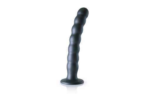 Siliconen G-Spot Dildo 6,2 cm – Zacht & Stijlvol Gunmetal