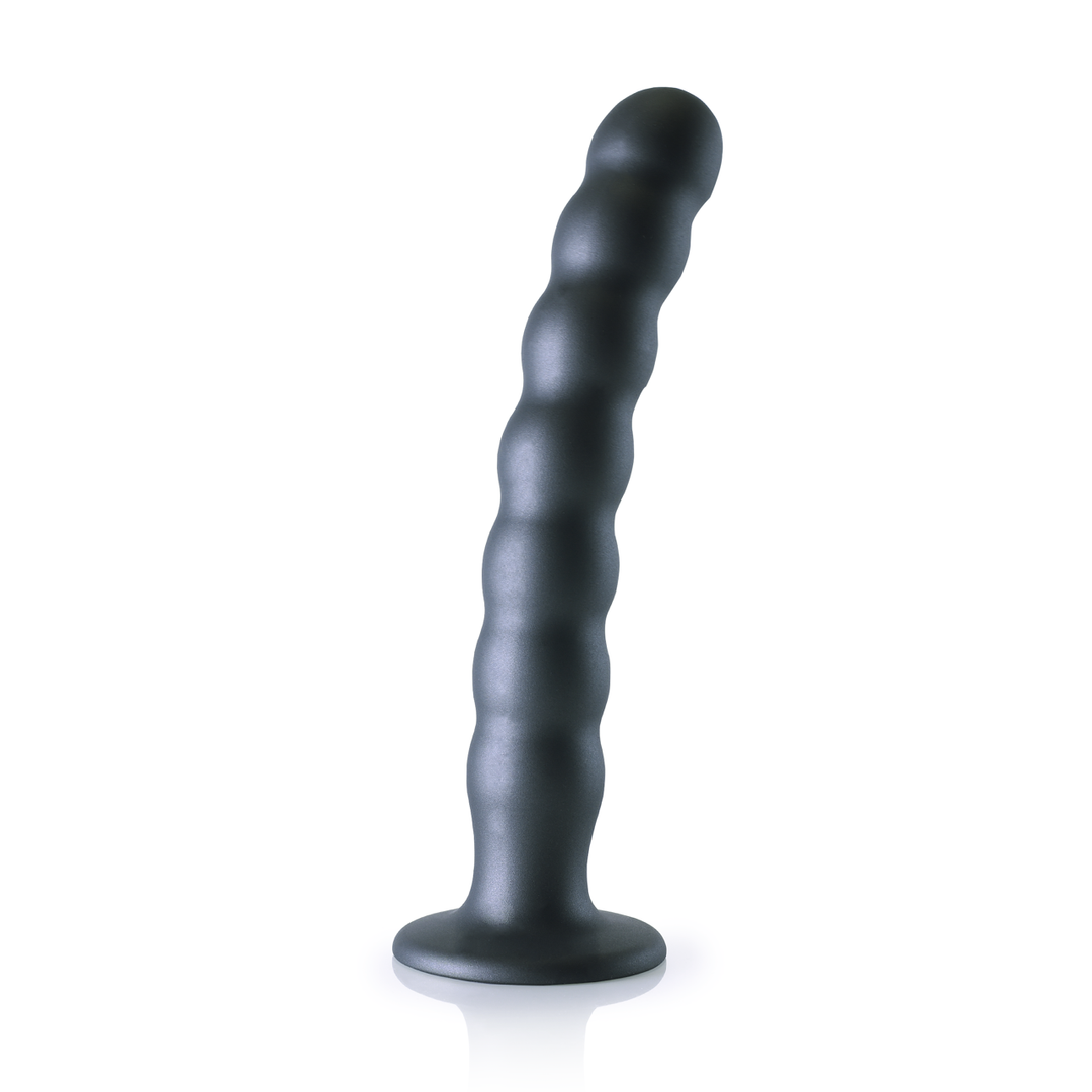 Siliconen G-Spot Dildo 6,2 cm – Zacht & Stijlvol Gunmetal
