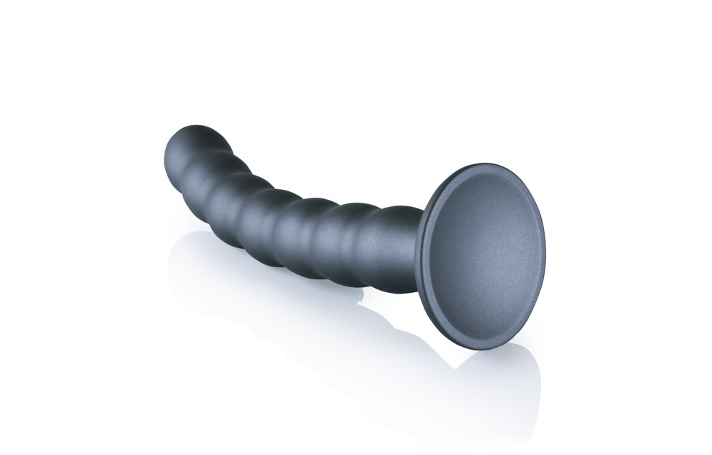 Silicone G-Spot Dildo 6.2 cm – Soft & Stylish Gunmetal