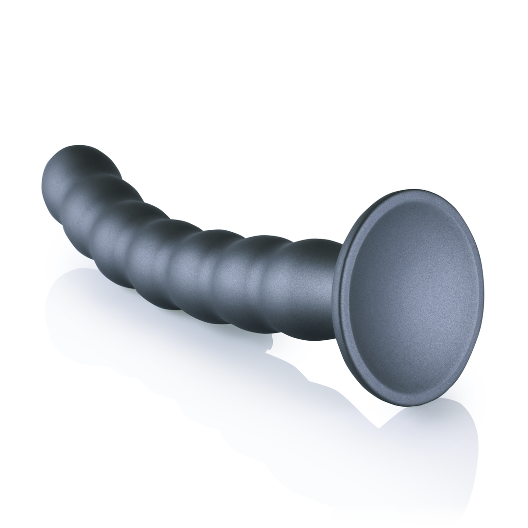 Silikon-G-Punkt-Dildo 6,2 cm – weich & stilvoll Gunmetal