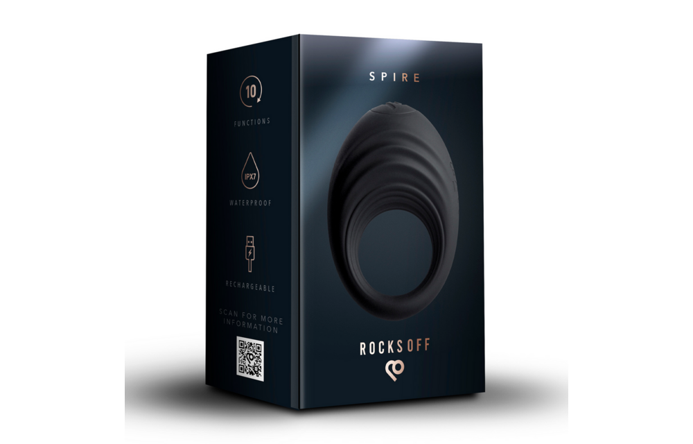 Spire - Vibrierender Cockring - Schwarz