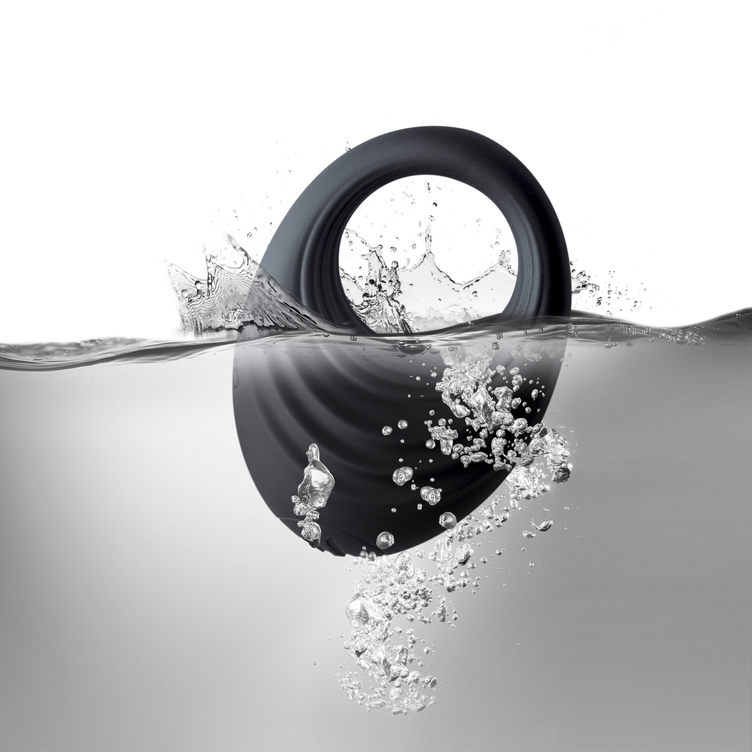 Spire Vibrating Cock Ring Black - Ultimate Pleasure & Comfort