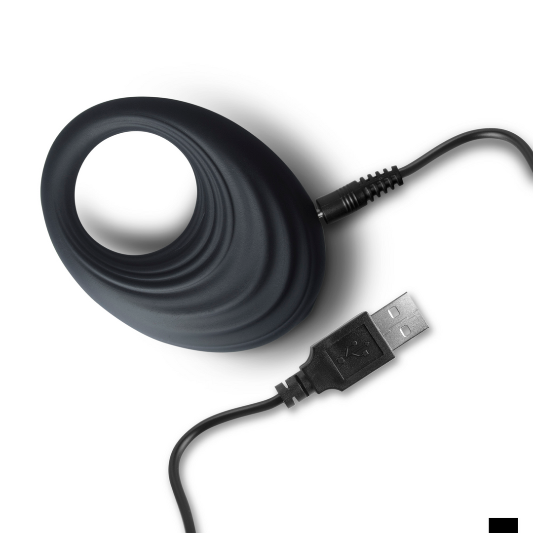 Spire Vibrating Cock Ring Black - Ultimate Pleasure & Comfort
