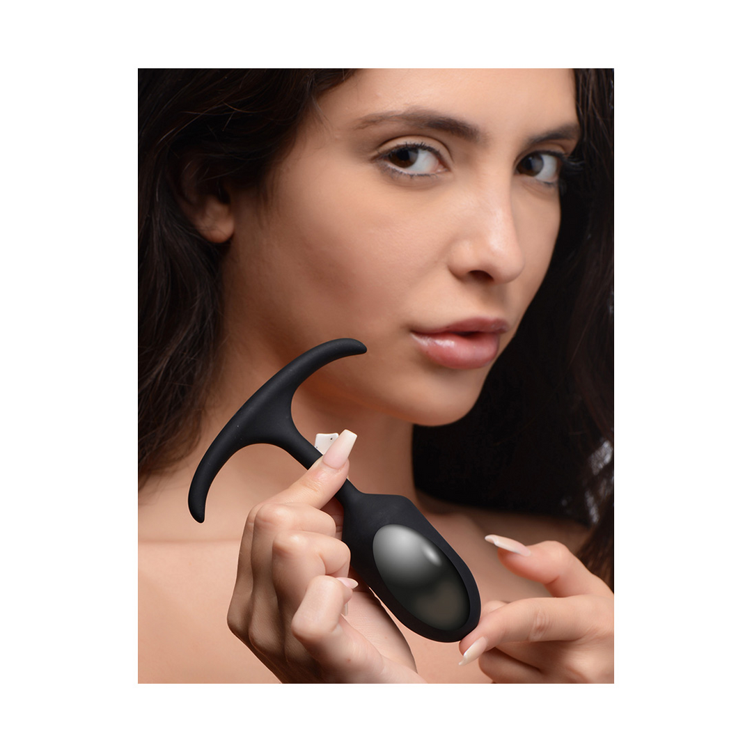 Premium-Silikon-Analplug mit Gewicht, klein, 11,6 cm – XR Brands