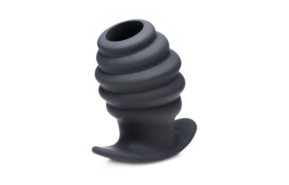 Hive Ass Tunnel 9,7 cm - Siliconen Geribbelde Anale Plug Groot