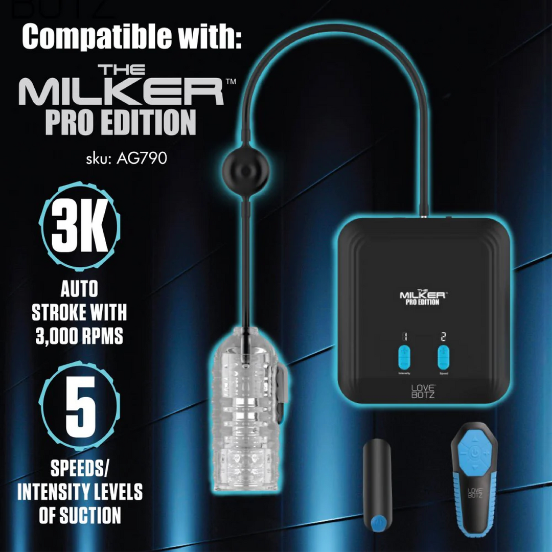 Melker TPE Masturbator Transparent with Ball Strap | XR Brands