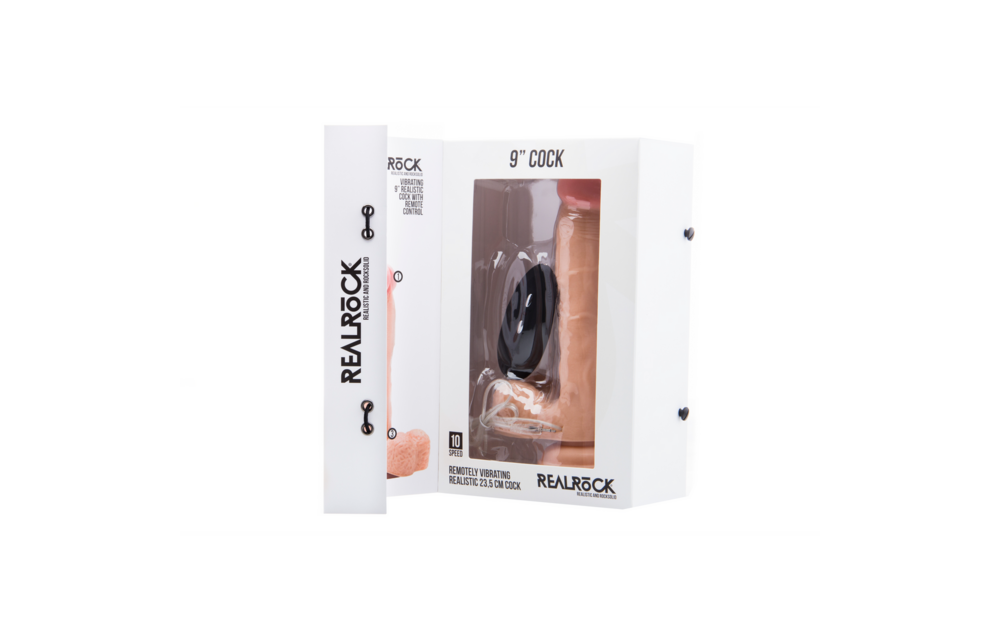 Vibrating Realistic Cock with Scrotum - 9 / 23 cm