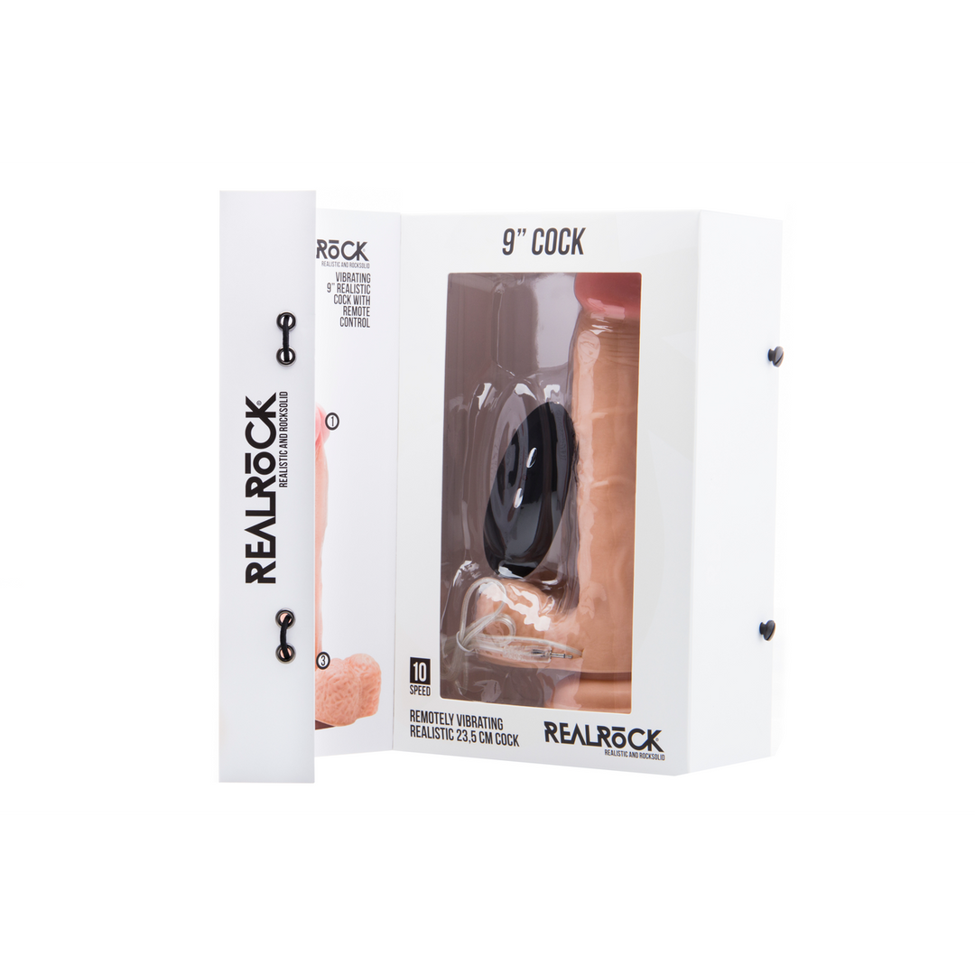 Vibrating Realistic Cock 9/23 cm | RealRock by Shots