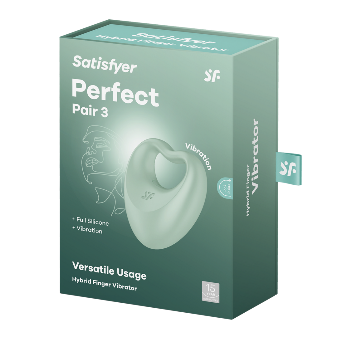 Perfekte Paar 3 - Hybrid Finger Vibrator - Grün