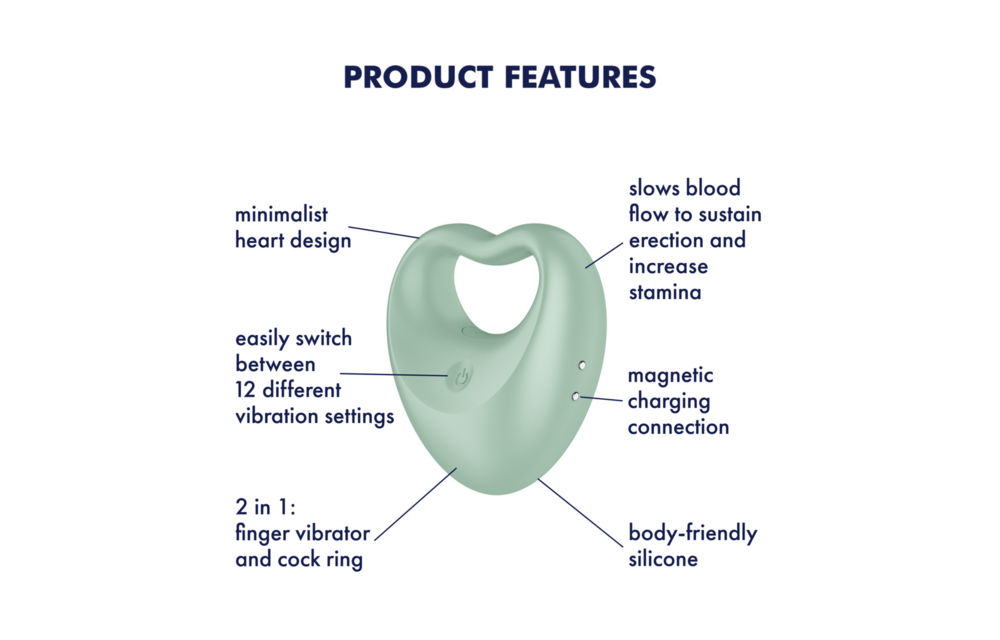 Perfect Pair 3 Hybride Vingervibrator Groen – Compact & Krachtig