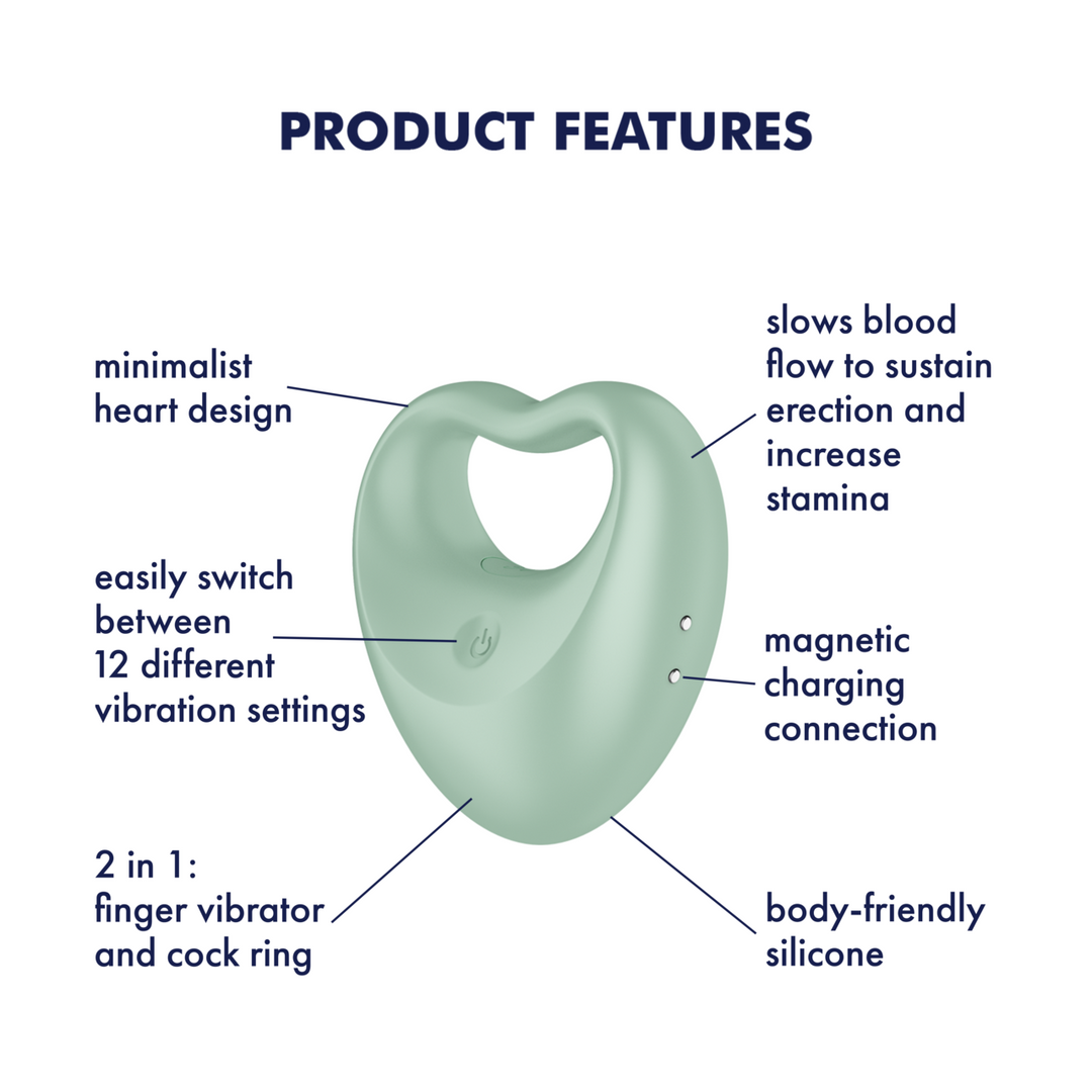 Perfect Pair 3 Hybride Vingervibrator Groen – Compact & Krachtig