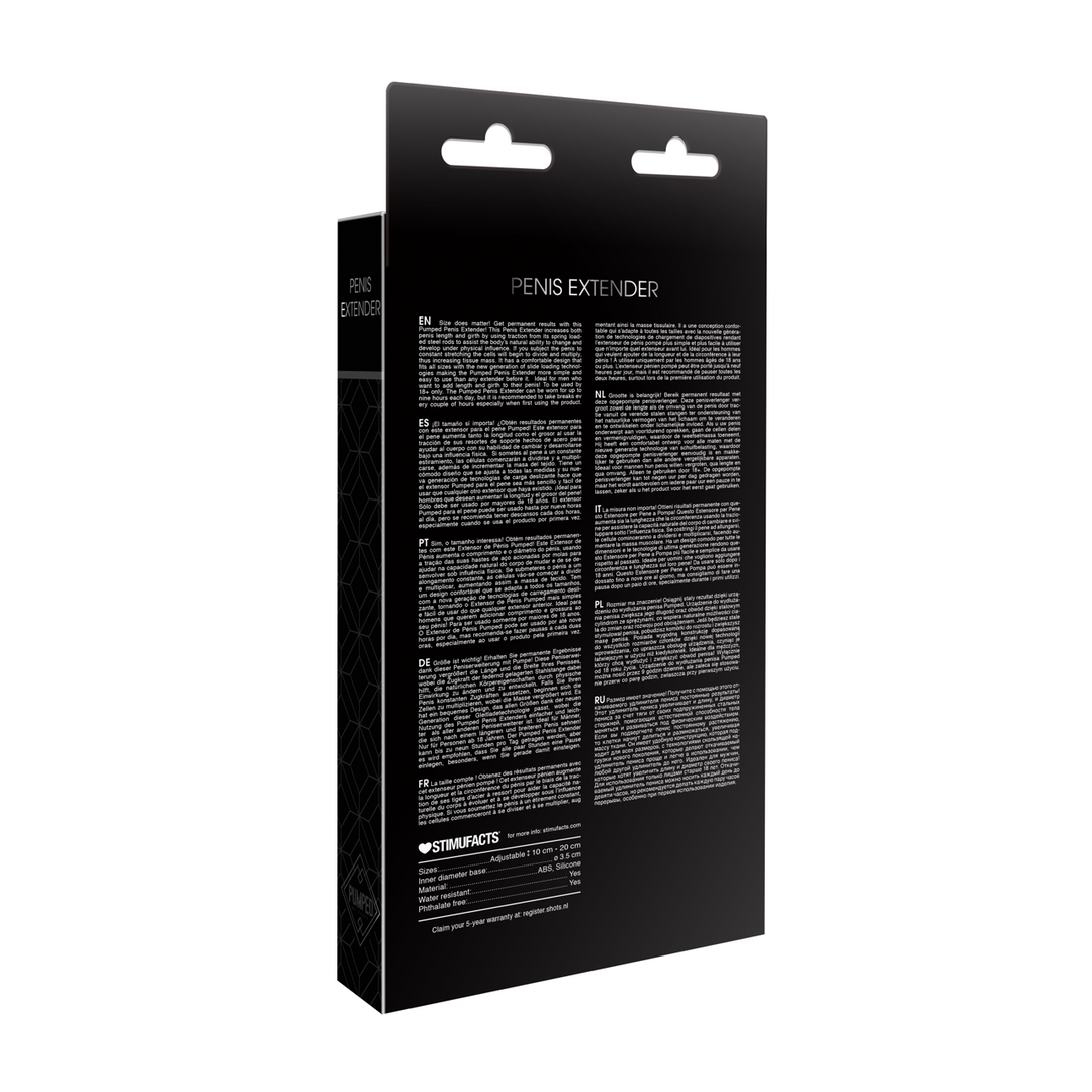 Penisverlenger Pumped by Shots – Vergroot Lengte & Omtrek