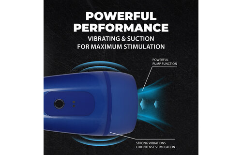 Pulsar Masturbator Pump – Intense Suction & Vibration Blue