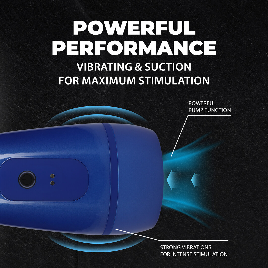 Pulsar Masturbator Pump – Intense Suction & Vibration Blue