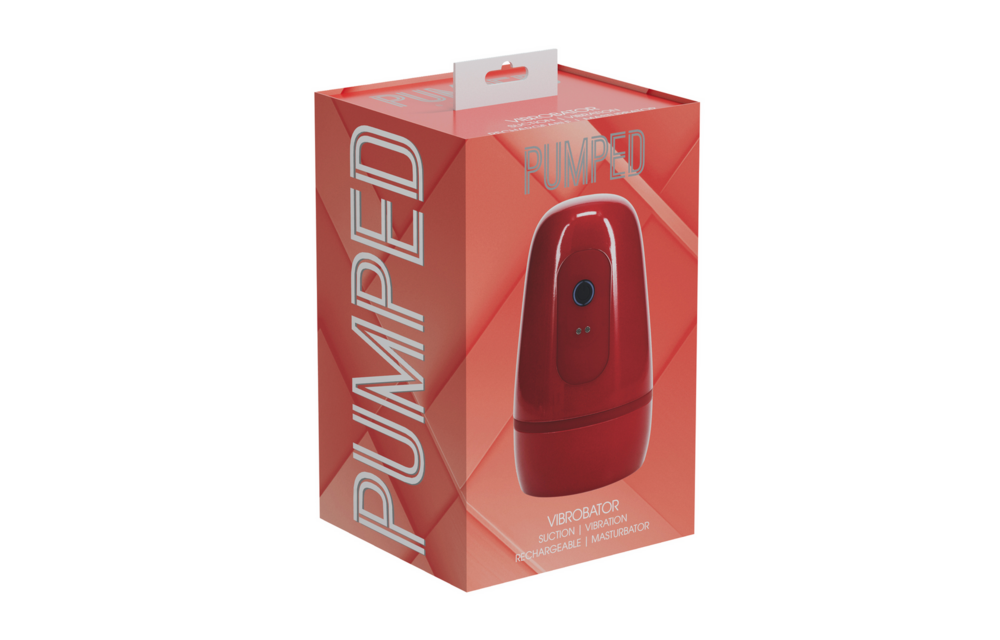 Pulsar - Negative Pressure Suction and Vibration Masturbator Pump - Metallic Red
