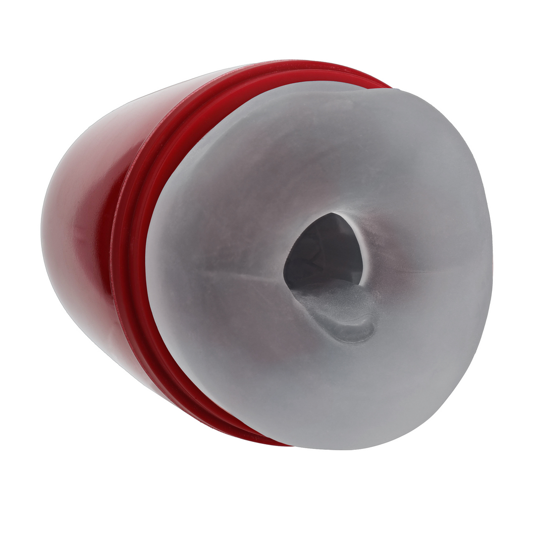 Pulsar - Negatieve Druk Zuig- en Trillingsmasturbator Pomp - Metallic Rood