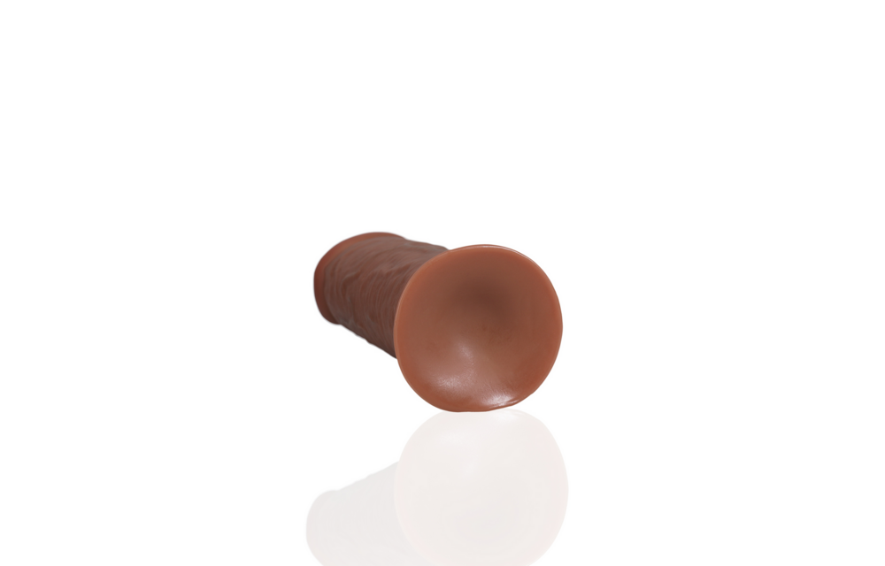 Extra Thick Straight Without Balls 20.3 cm - RealRock Tan Dildo