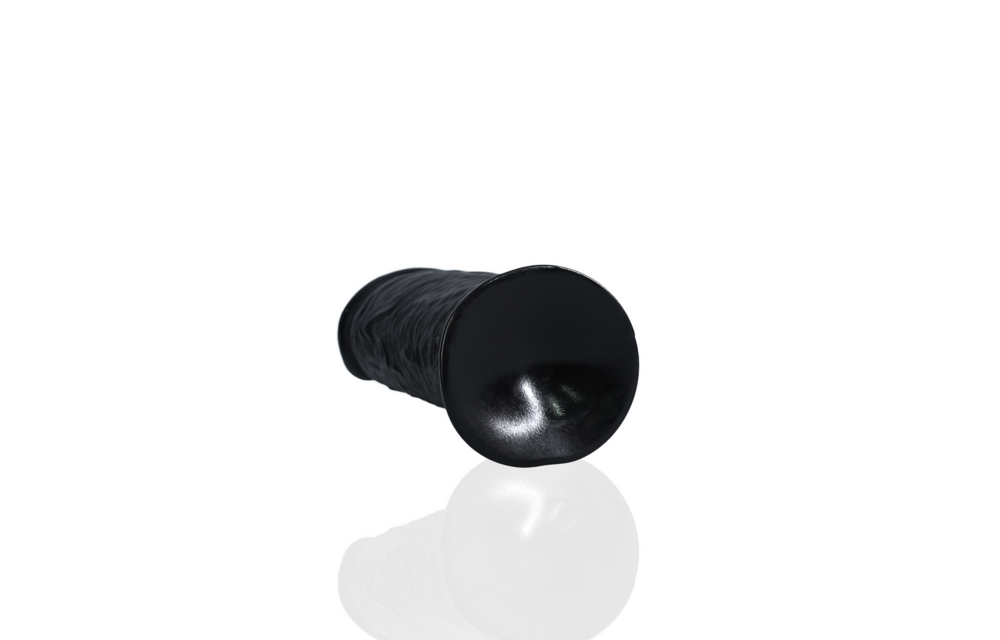 Extra Dik Recht Zonder Ballen 20,3 cm - RealRock Dildo Zwart