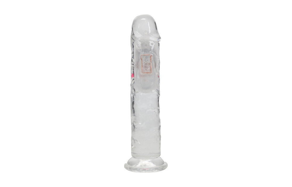 LED Vibrerende Rechte Penis - 7 / 18 cm - Transparant