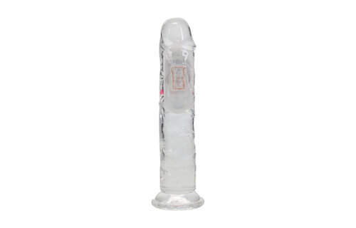 LED Vibrerende Rechte Penis 18 cm Transparant | RealRock