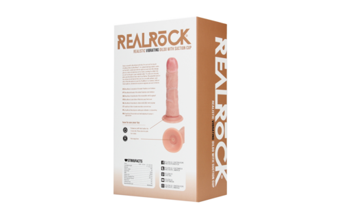 Vibrierender RealRock® Dildo 17 cm – Echtes & intensives Vergnügen