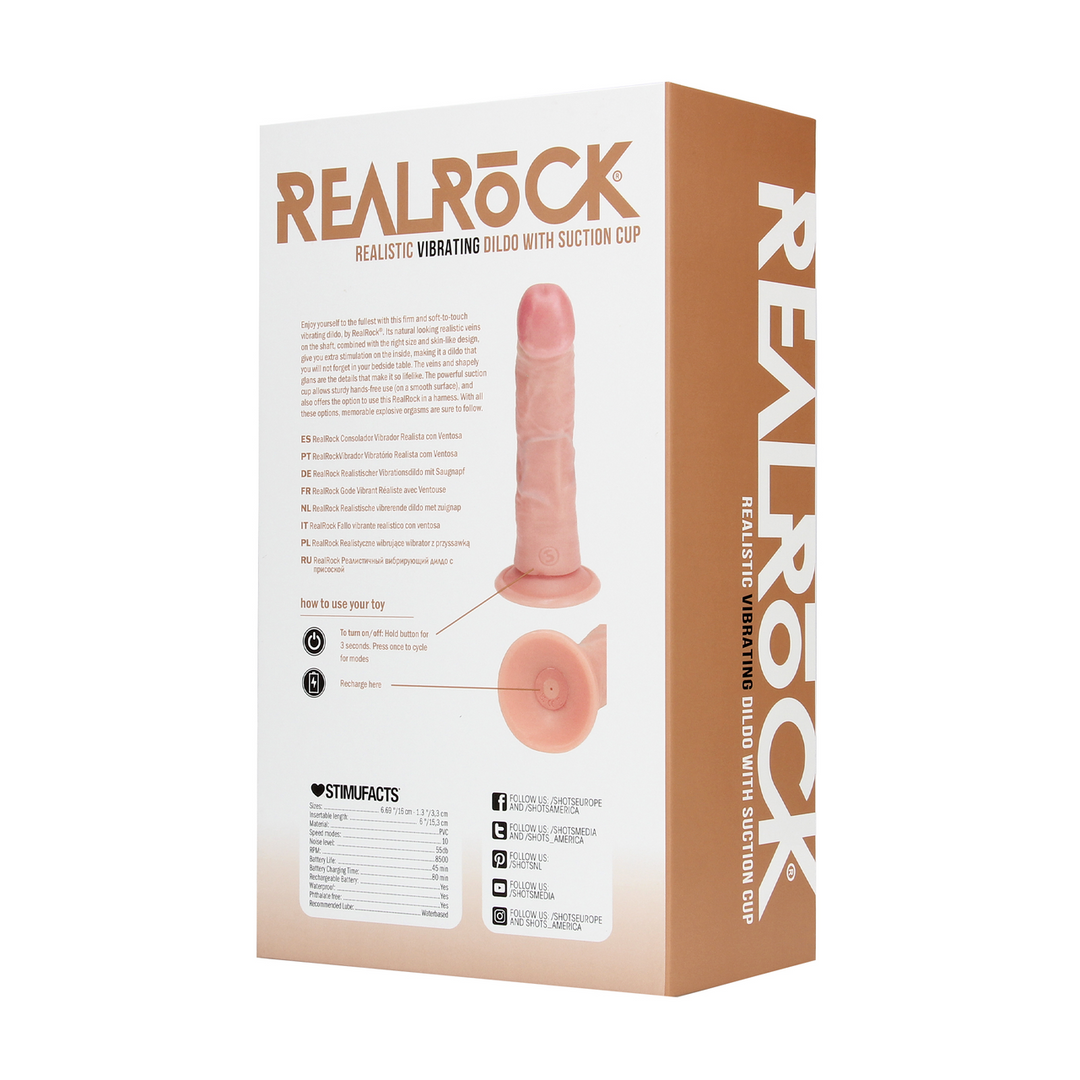 Vibrerende RealRock® Dildo 17 cm – Echt & Intens Genot