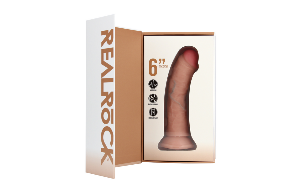 Vibrating RealRock® Dildo 17 cm – Real & Intense Pleasure