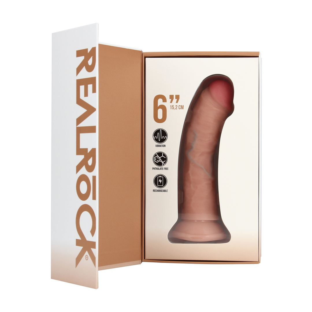 Vibrating RealRock® Dildo 17 cm – Real & Intense Pleasure