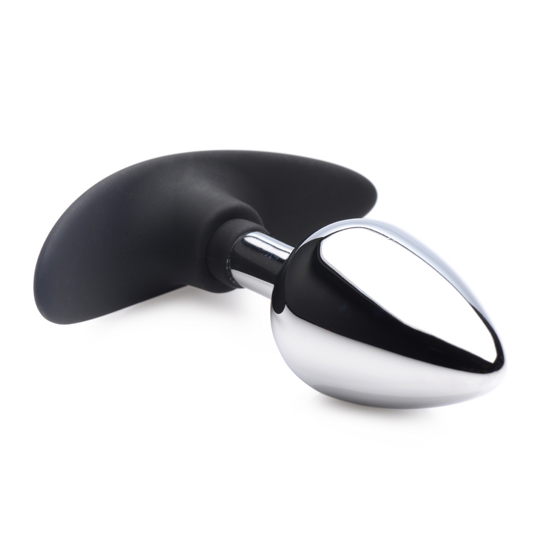 Donkere Indringer Medium Plug 17,9 cm - Metaal & Silicone