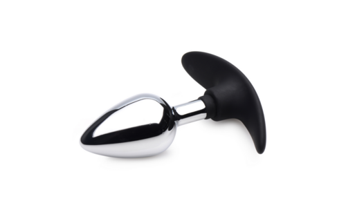 Donkere Indringer Medium Plug 17,9 cm - Metaal & Silicone